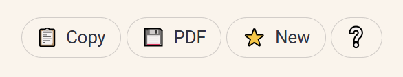 Picture of the command buttons at the bottom of a chat